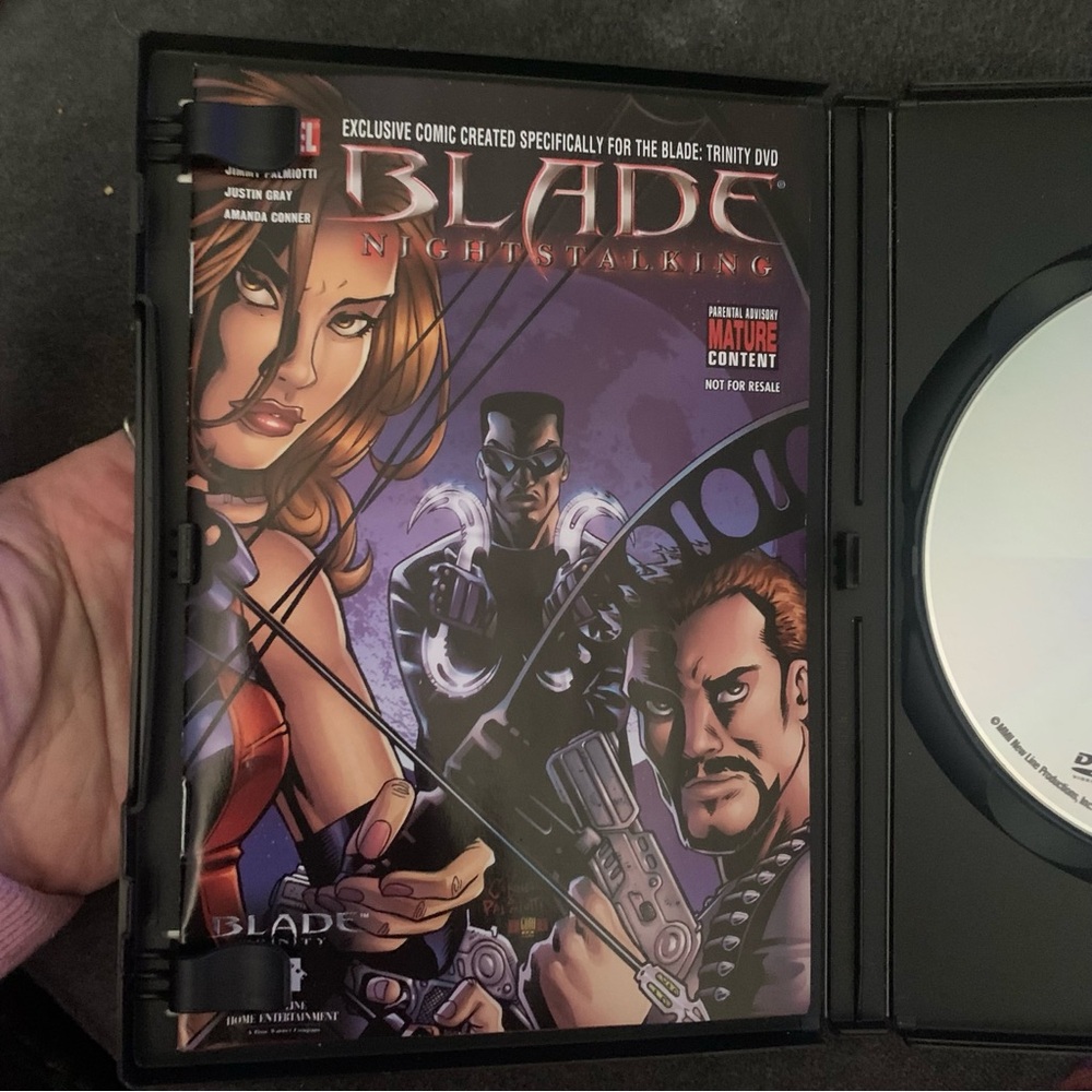 DVD Blade Collection has all 4 Blade movies on 4 discs Marvel